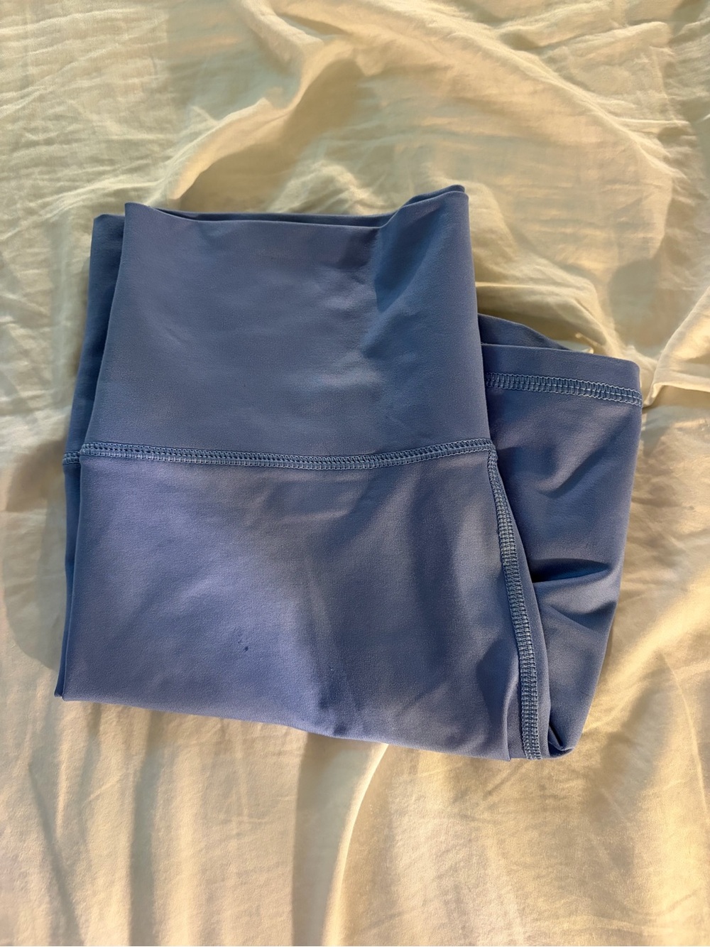 AERIE LIKE NEW Periwinkle Blue High-Waist Biker Shorts